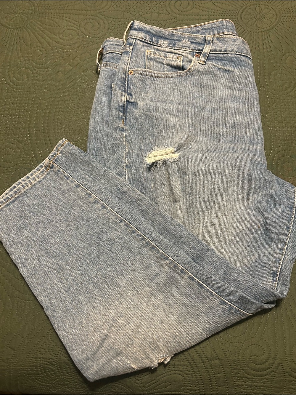 Old Navy Light Blue Straight Leg Jeans
